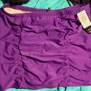 Torrid purple hi waisted swim skirt